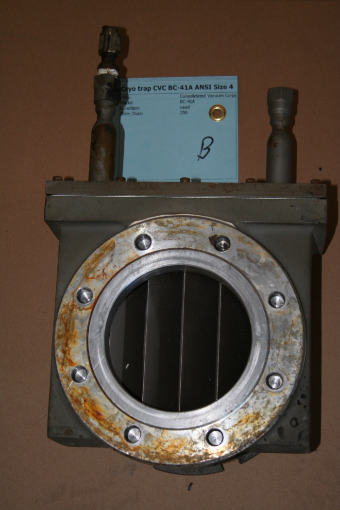 Cryo trap, ANSI Size 4, BC-41A, Consolidated Vacuum