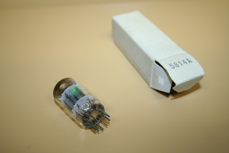 G.E. 5814A Vacuum Tube, 12AU7A, Lot of 5