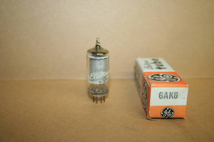 G.E. 6AK6 Vacuum Tubes, Lot of 6