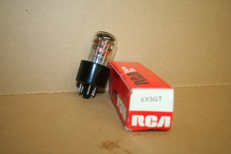 RCA & International Service Master Vacuum Tubes, 6X5GT, Lot of 12