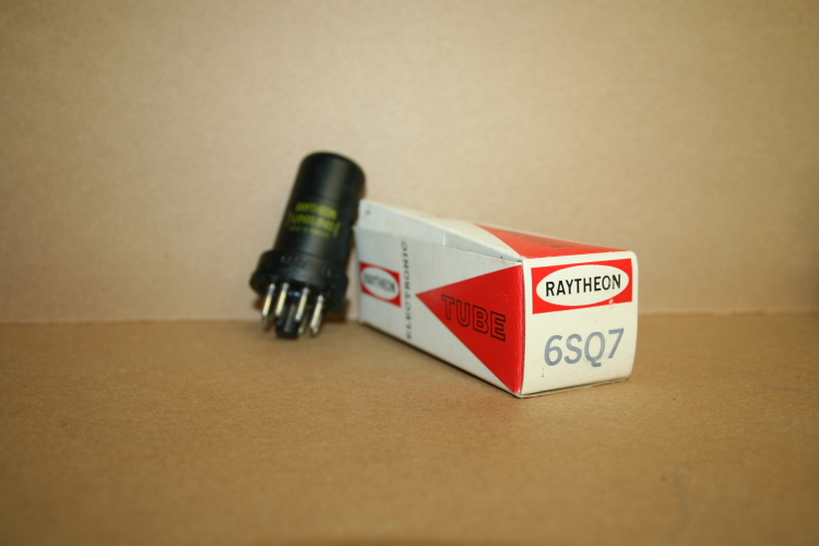 G.E. & Raytheon 6SQ7 Vacuum Tubes, Lot of 3