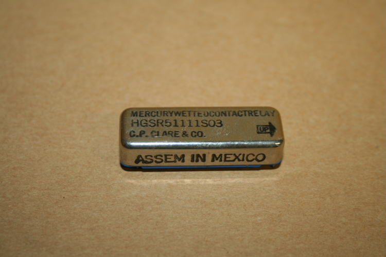 Mercury wetted contact relay HGSR51111S03 C. P. Clare 5 pin