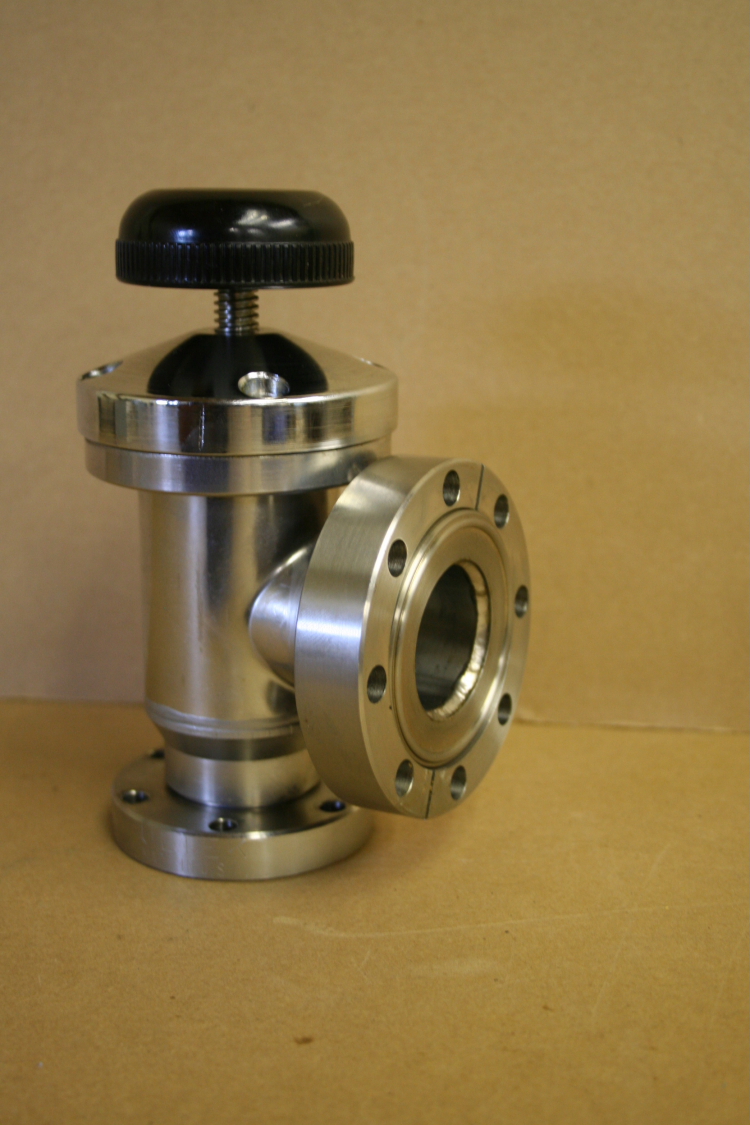 Conflat CF, Manual Valve, Right Angle, Step Down DN40 to DN50 Perkin Elmer