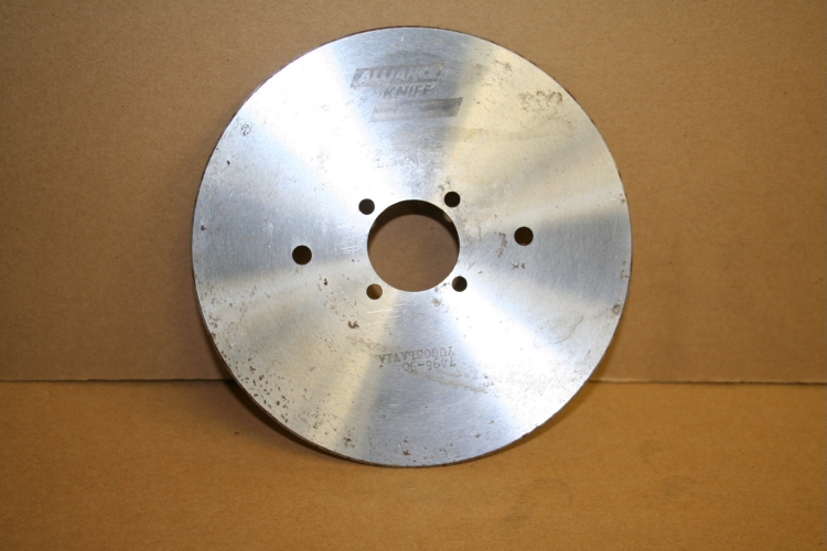 Slitting knife blade round 6 inch score cut Alliance Knife Inc Unused lot of 6