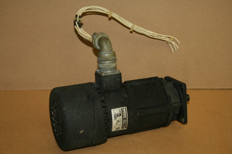 Electric motor gear head 400 Hz 208 V 0.33hp 600 rpm  Western Gear Corp