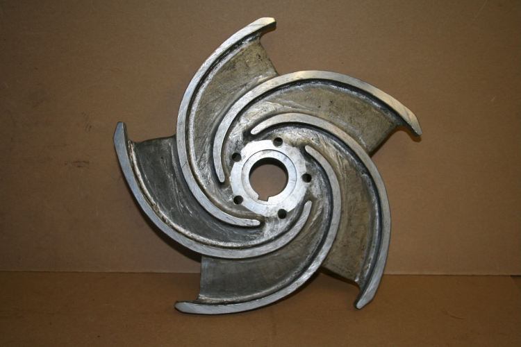 Impeller SS 12 inch OD for 2 1/2 inch pump steam jacketed Lawrence Pump Unused