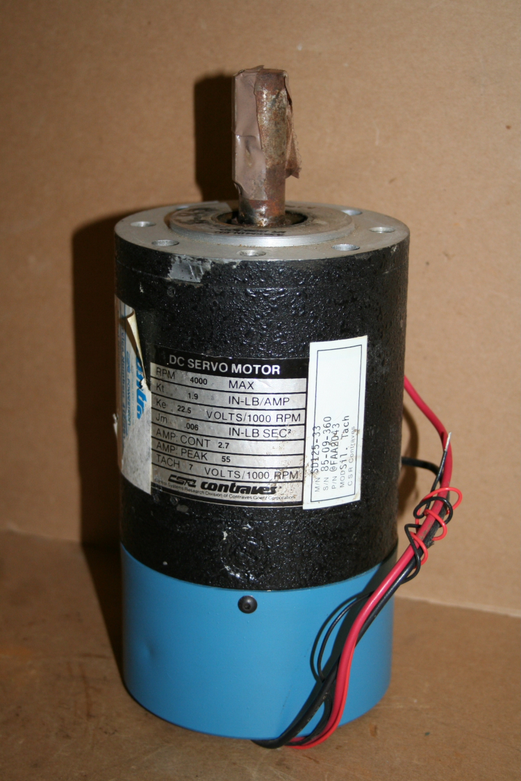 Tachometer Generator, DC Servo Motor SD125 33 FAA2043 4000 RPM Contraves, Unused