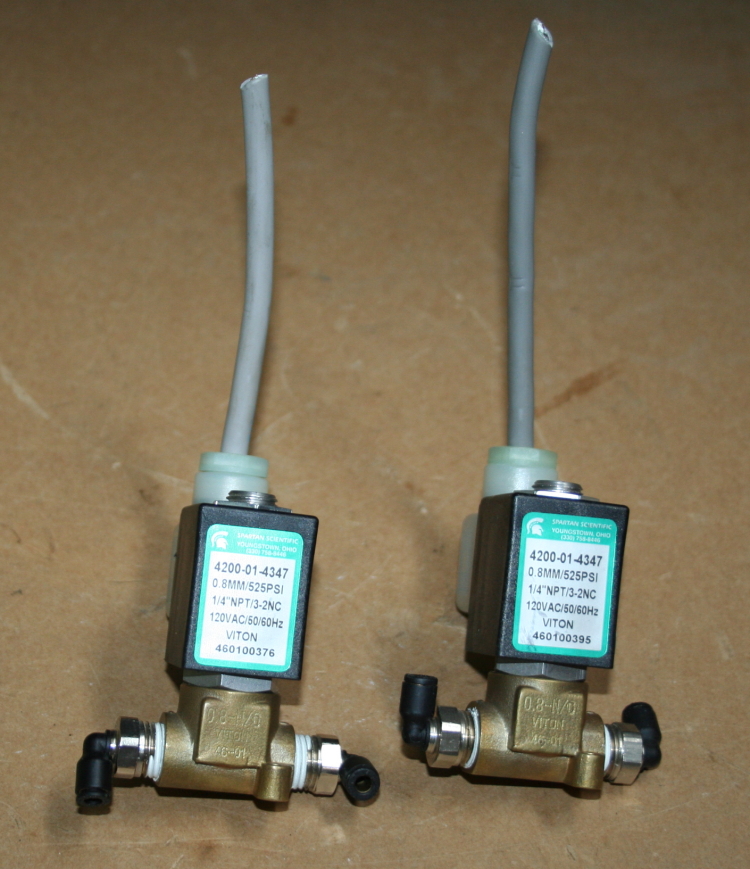 Solenoid 120V 525psi 4200-01-4347 Spartan Scientific Lot of 2