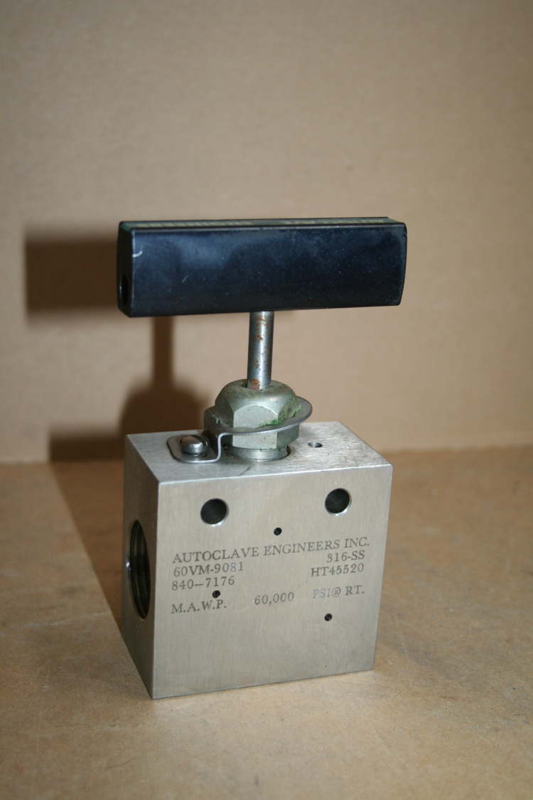 Valve High Pressure 60,000 psi 316SS 60VM-9081 Autoclave Engineers Parker