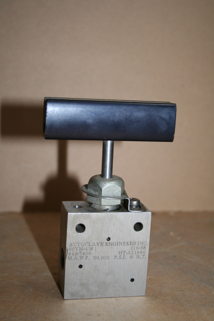 Valve High Pressure 60,000 psi 316SS 60VM-4081 Autoclave Engineers Parker