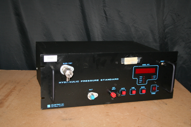 Hydraulic pressure standard 0-10,000psi Model HPS Volumetrics Inc