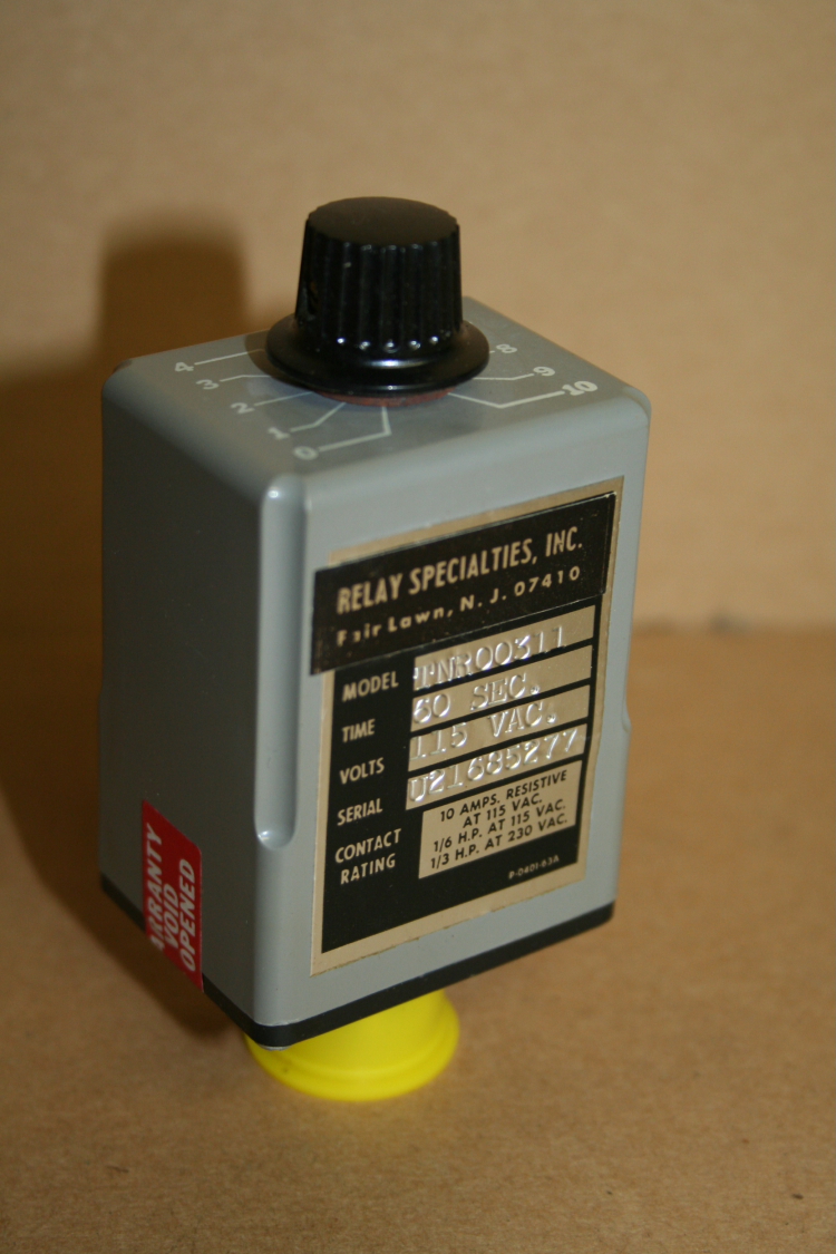 Timer relay, 60 second, 115V,  8 pin, ABB SSAC TNR00311