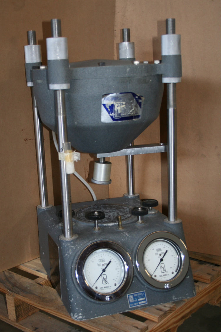 Consolidation load frame, 10K Flb, Pneumatic, Conbel 355, Karol Warner sn430