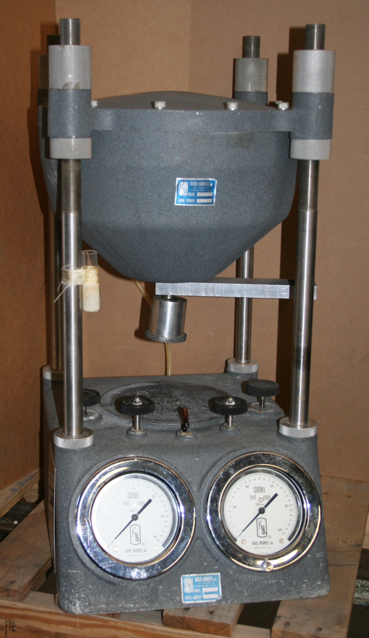 Consolidation load frame, Pneumatic 10K flb, Conbel 355 Karol Warner sn268