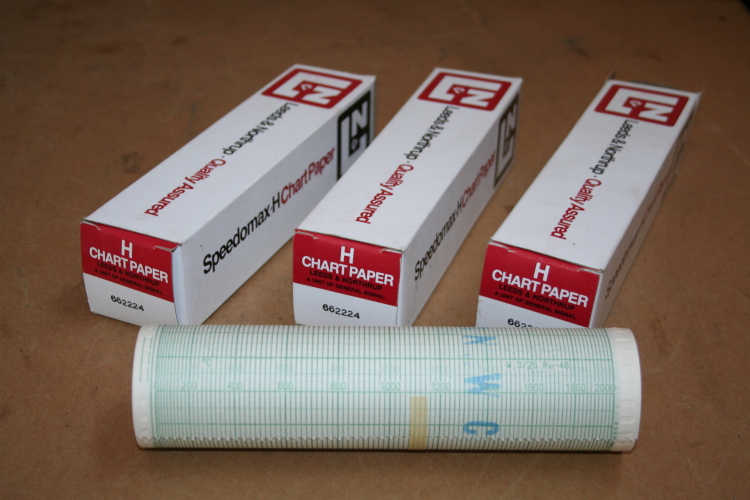 Chart Paper 662224 0-2000 deg C Leeds & Northrup Speedomax H Lot of 3