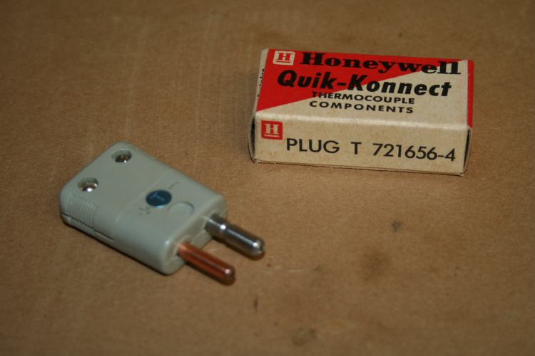 Type T thermocouple connector, 721656-4 Quik-Konnect Honeywell LOT OF 10