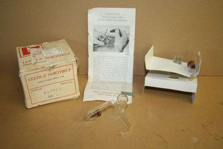 Recorder Pen, Glass, Leeds Northrup, 60000, Speedomax, Lot of Two, Unused