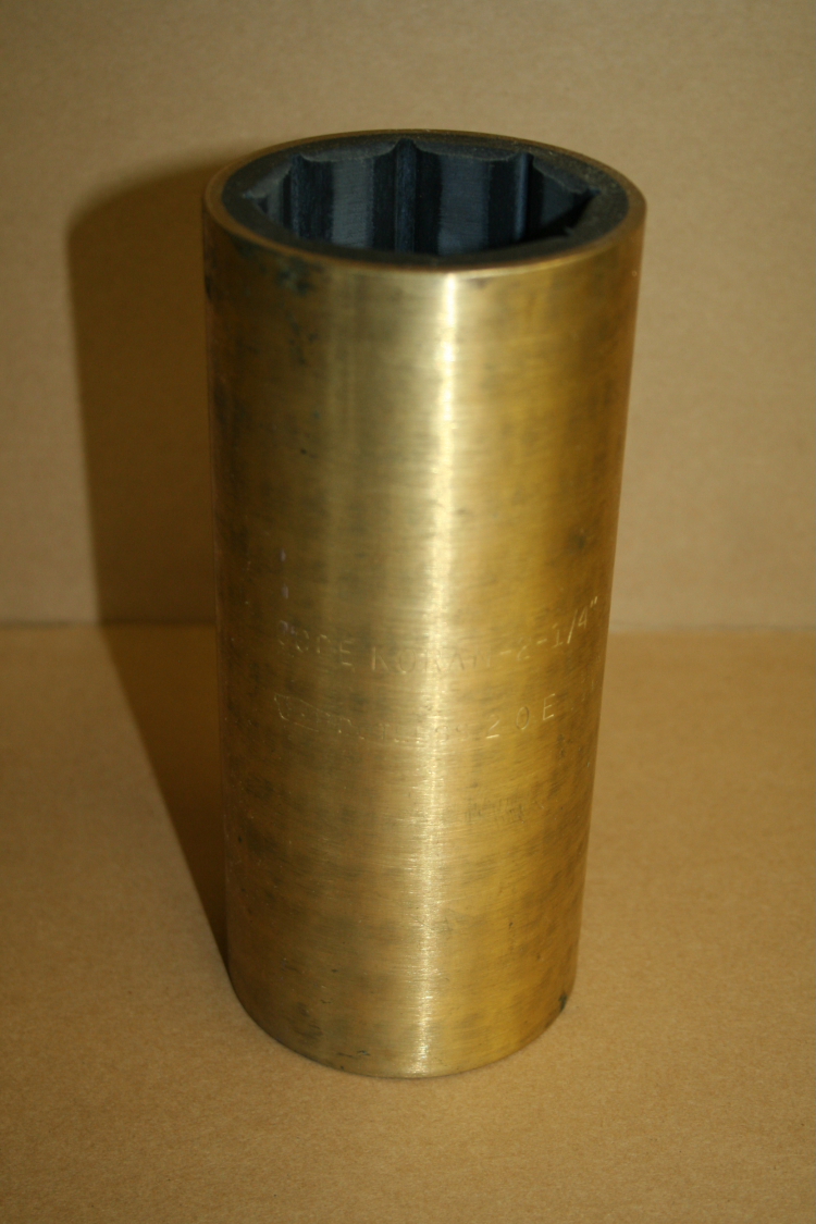 Cut rib pump bushing bearing bronze 2.25 inch x 1 foot HBD-1 Lawrence 40 Unused