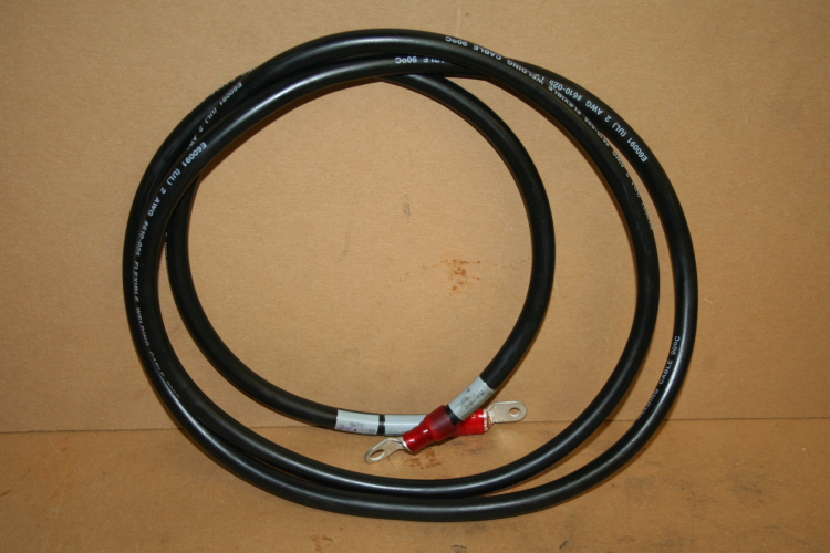 Battery cable welding cable 2 gauge 2 AWG 8 feet Raymond Unused