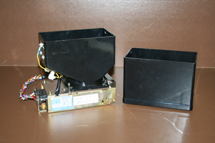 Coin hopper SA-595 w/expansion bowl $1 coins Asasi-Seiko Unused takeoff