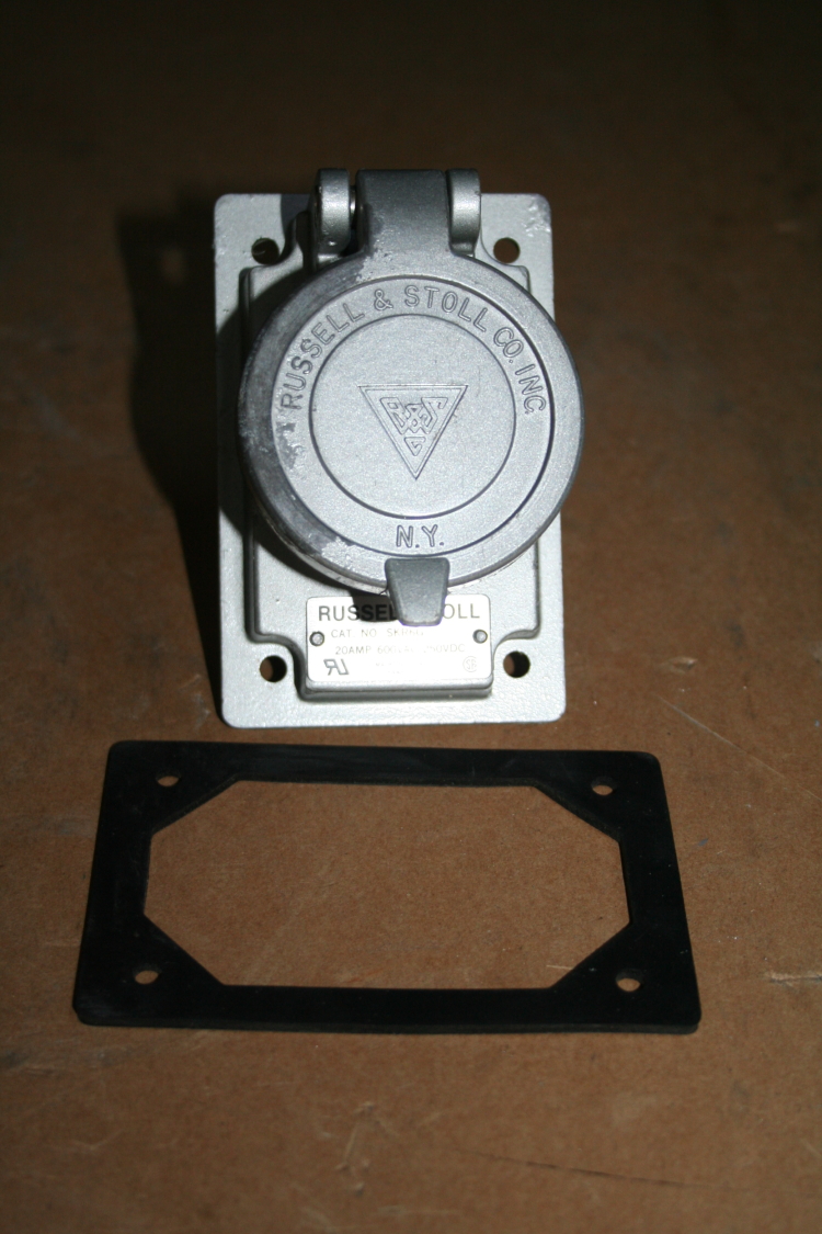 Receptacle 5 pin 6 wire 20A SKR6G Russell Stoll Unused