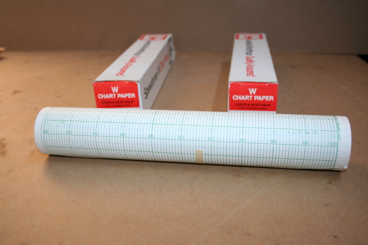Chart Paper Speedomax W 539919 Leeds & Northrup Lot of 2