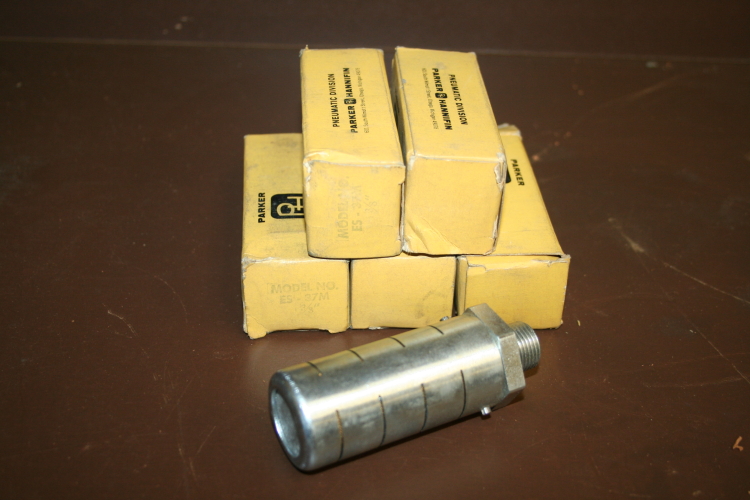 Pneumatic silencer Muffler 3/8 inch ES-37M Parker Hannifin Unused Lot of 5