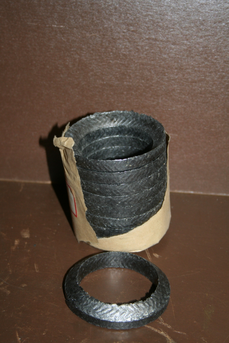 Packing ring Die formed Graphite 1 7/8 in ID 2 7/16 in OD Copes-Vulcan Lot of 8