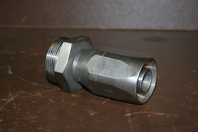 Hose end fitting Male seal union 4-190909-3/4-16 Nickel alloy Aeroquip Unused