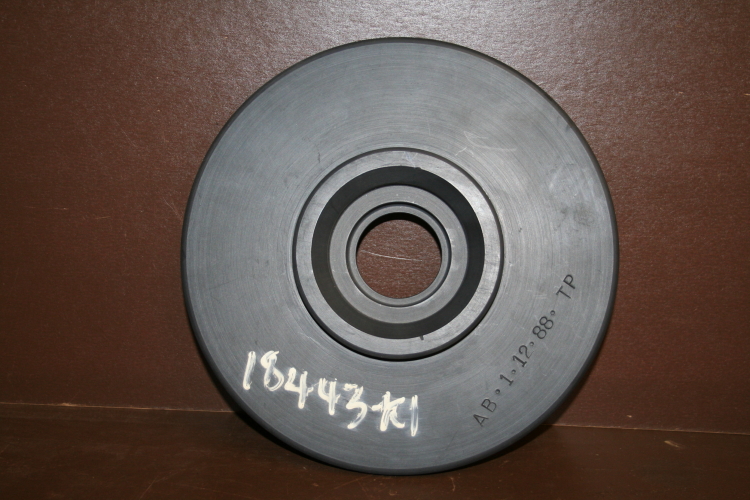 Back cover 18443-K1, date 1/88, Kynar for 3x1 1/2 inch TRW Mission pump