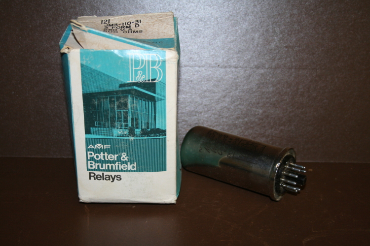 Relay Mercury wetted 11 pin JM3-110-31 Potter Brumfield Unused