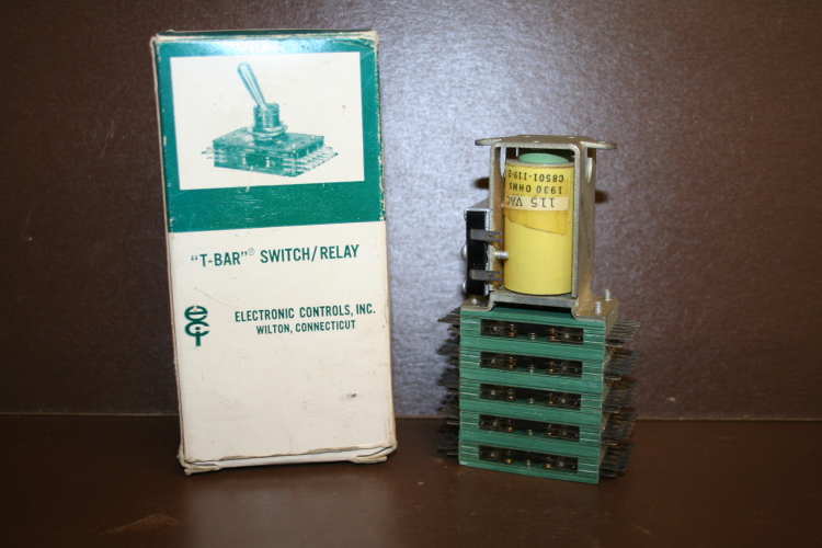 Relay 801/60A/115 Normally open 60 pole 115V coil T-Bar Unused