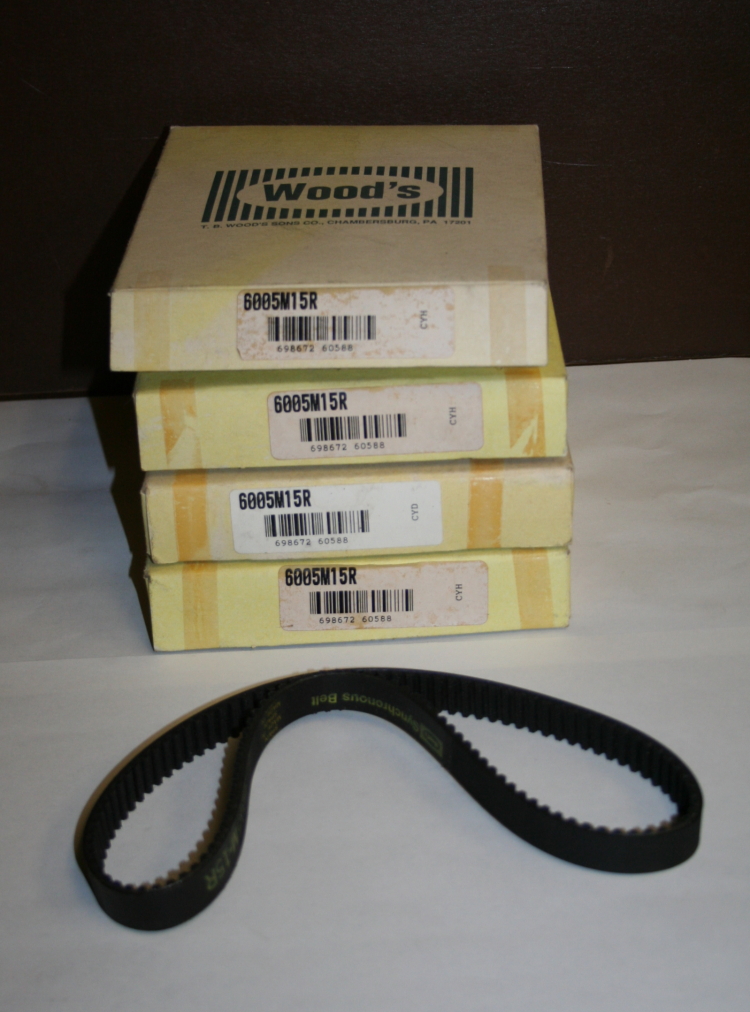 Timing belt 6005M15 R TB Woods Unused Lot of 4