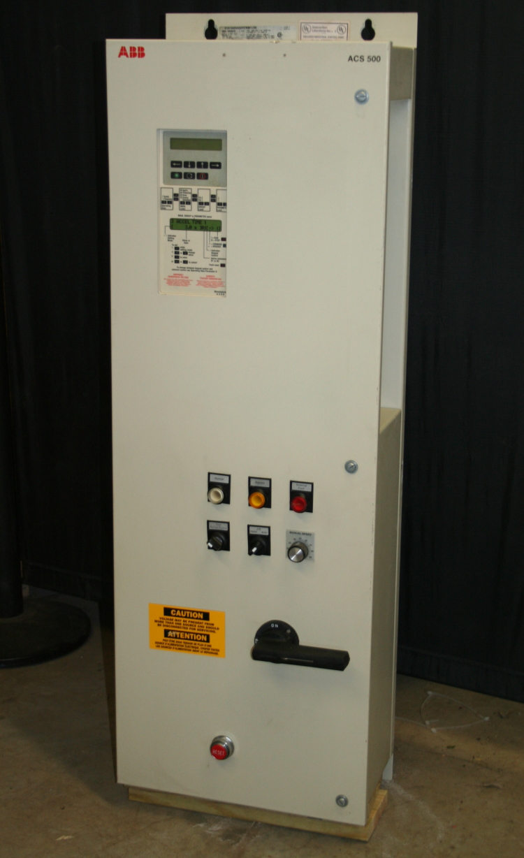 VFD 5hp ABB Varible Frequency Drive w/ Option Pack VFD bypass, AC501 TESTED SN71