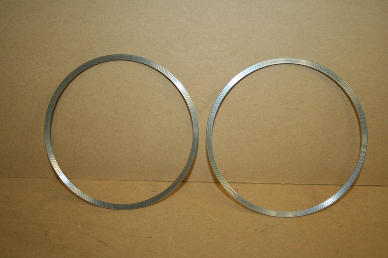 Profile Spiral wound gasket 316SS, 5.15x4.78 inches, Keiley Mueller 1459 Unused Lot of 2