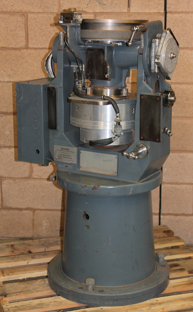 Air bearing test turntable, motion simulator, rotary, T-900 spacecraft satellite