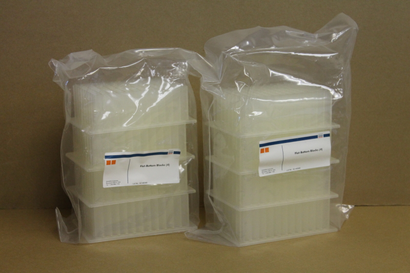 Flat bottom blocks, Qiagen, 19579, 96 well, 2ml squares, Unused Lot of 8