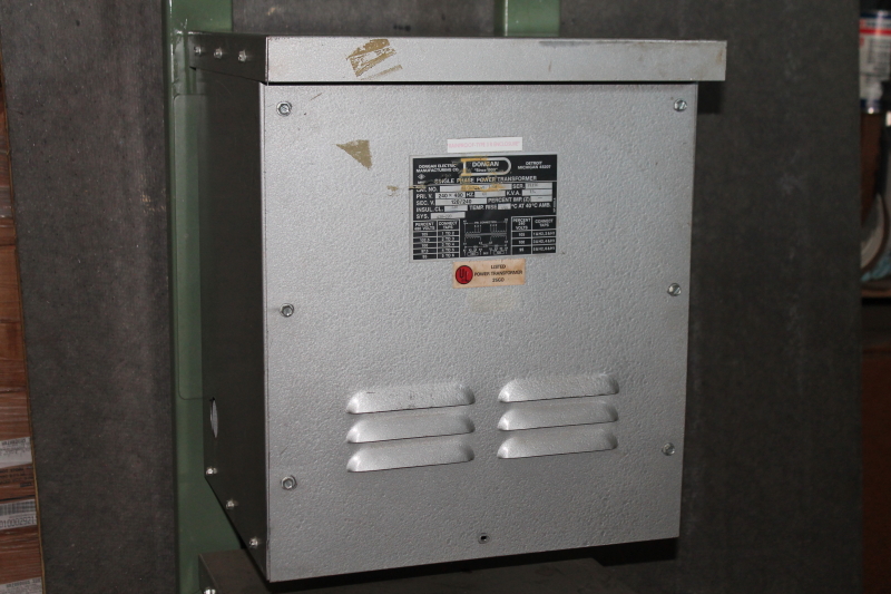 Transformer 1ph 240/480 primary to 120/240 sec 15 KVA 61-1470 Dongan