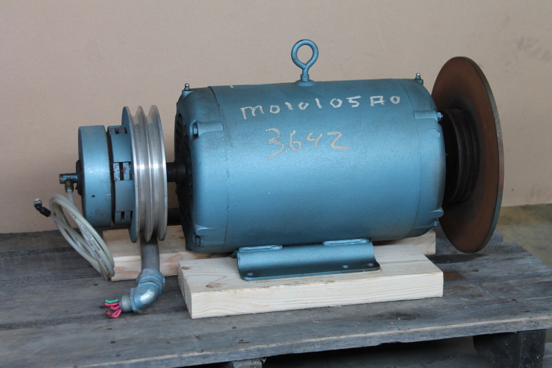 2 speed motor 5.5/2.75hp 1675/825 rpm, 440V 3ph 215 frame Baldor, Edro 
