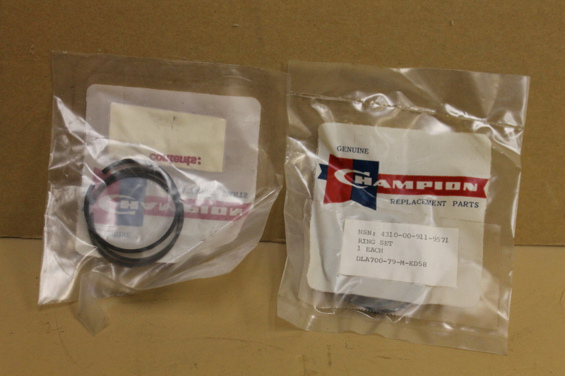 Piston ring set, Std bore, 1.75
