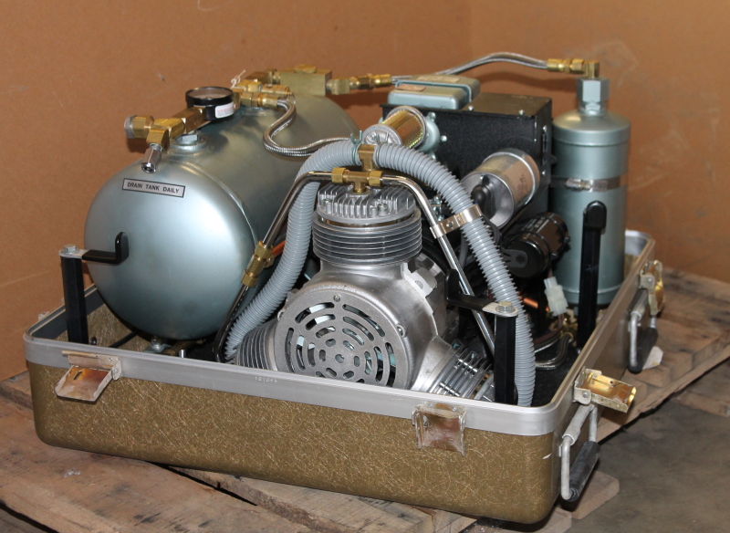 Portable dental air compressor w/dryer, 80 PSI, 5.6 CFM, M5B