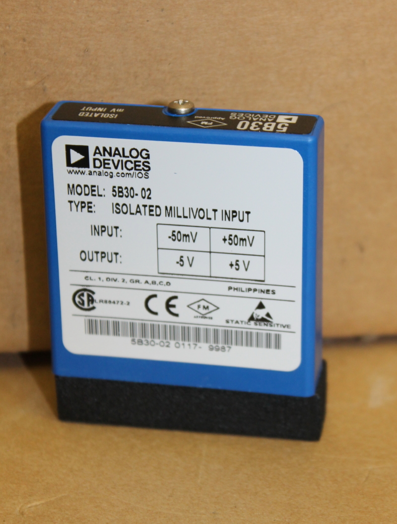 Analog Devices 5B30-02 Isolated mV Input Module, -50 to +50mV