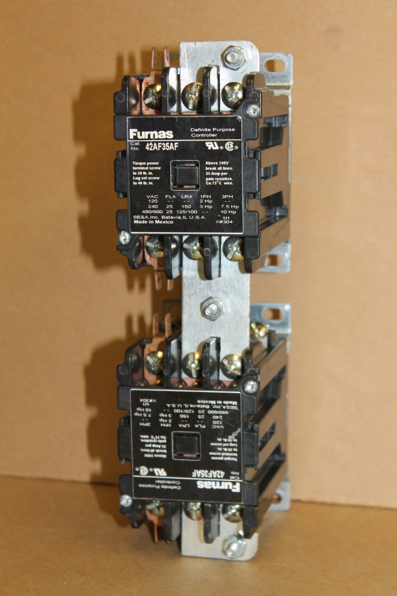 Reversing contactor, Definite purpose, 25A, 3P, 42AF35AF, Furnas
