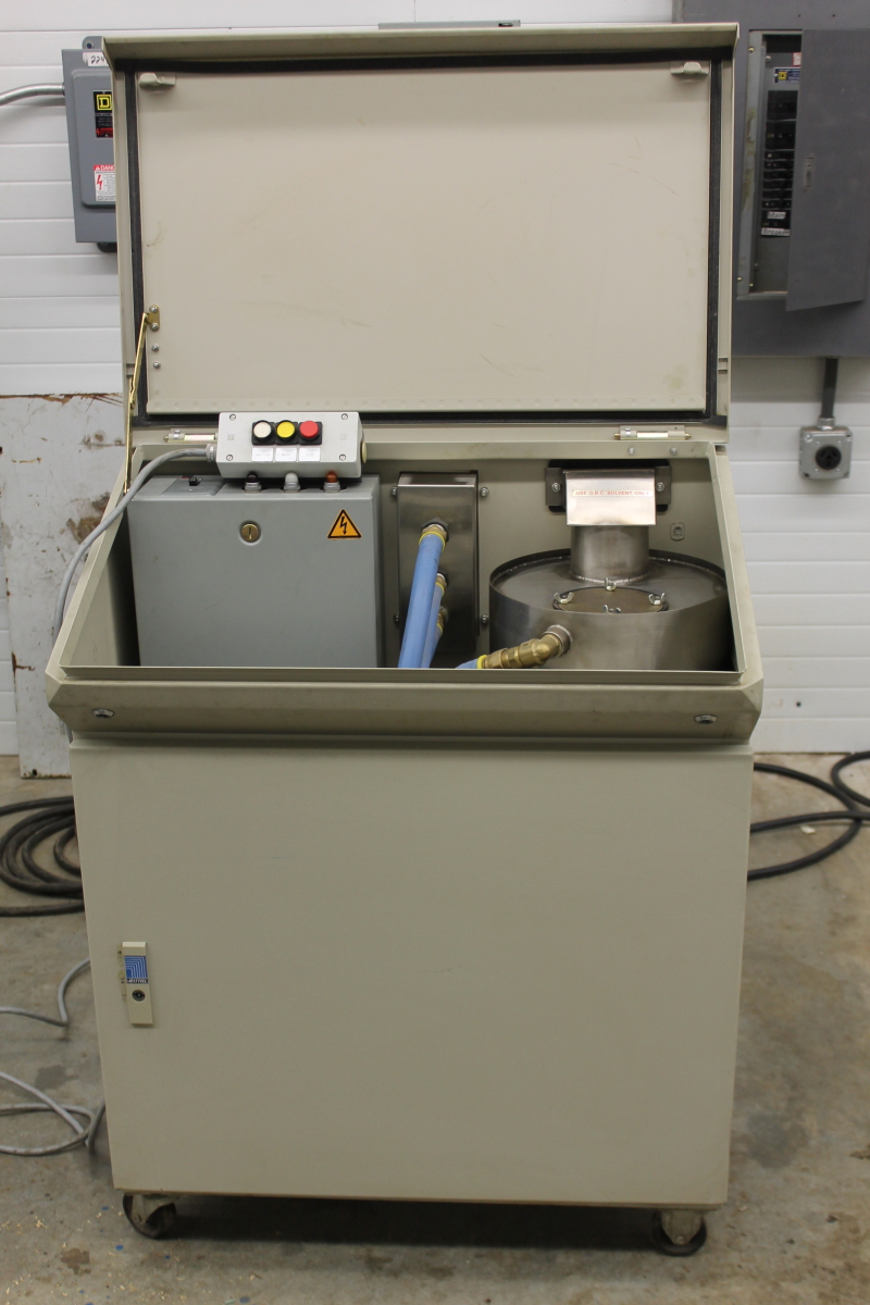 Oil or Solvent recovery separation cleaning cart for die cutter gripper bars