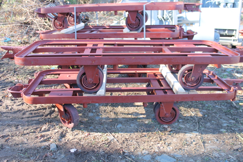 Warehouse trailer, Industrial flatbed Platform truck, Suspension, Needs wood top