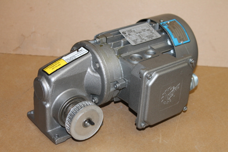 Gearmotor, Right angle, 49 RPM, 115 inlb, 230/460V 3ph, SK63, Nord
