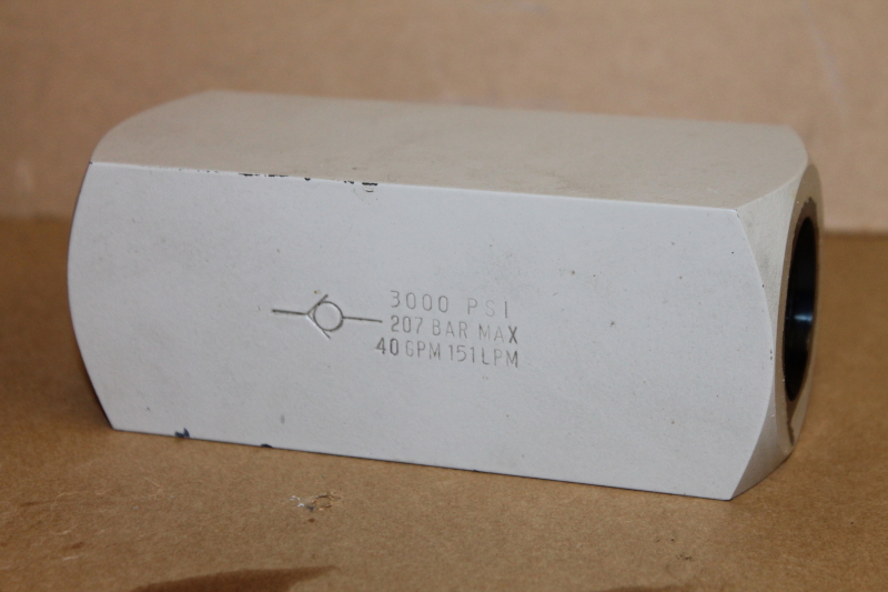 Check valve, Hydraulic, 3000psi, 40 GPM, SAE 16, C1620SS65 Parker