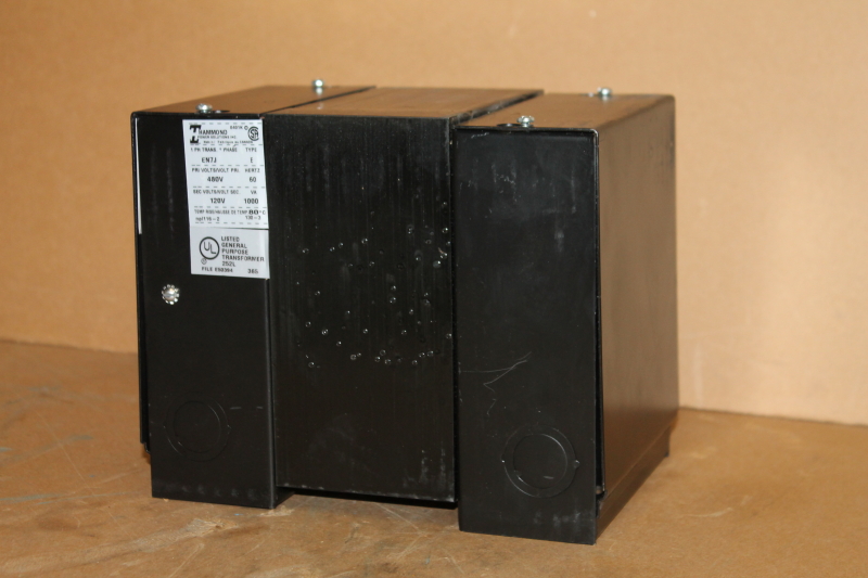 Transformer, 1000 VA, Pri 480V, Sec 120VAC 1 ph, EN7J, npl116-2, Hammond