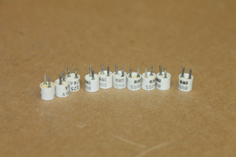 Fuse, 1/4A, 125V, GMW 1/4, Bussmann, Lot of 10