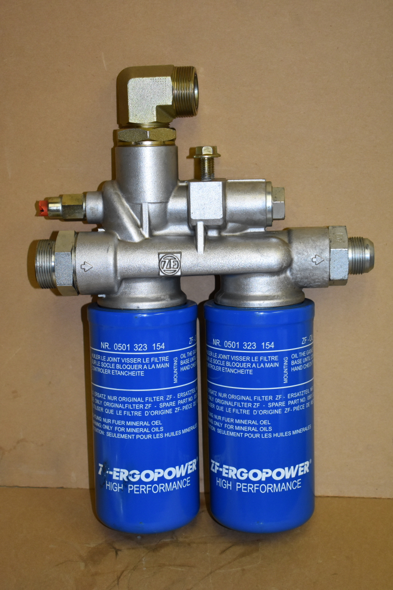 Filter head, Transmission oil filter housing, ZF, AT301540 John Deere